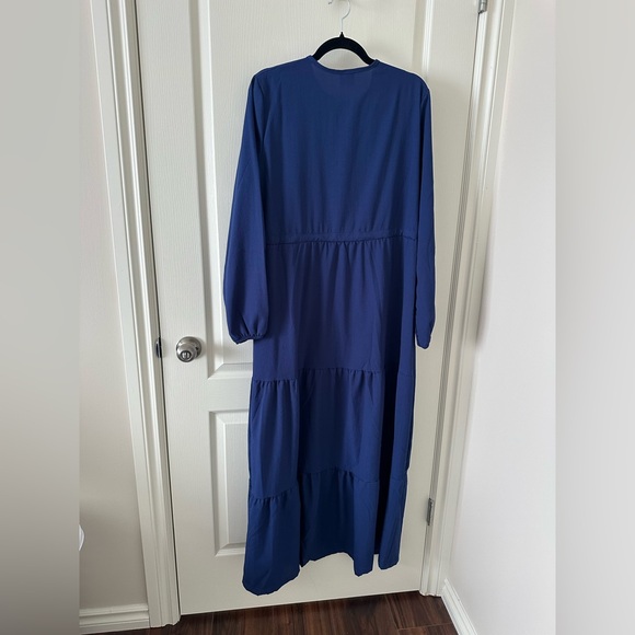 Modanisa Blue Maxi Dress - Picture 3 of 4